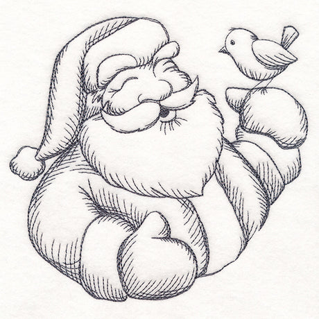 Jolly Santa Etching