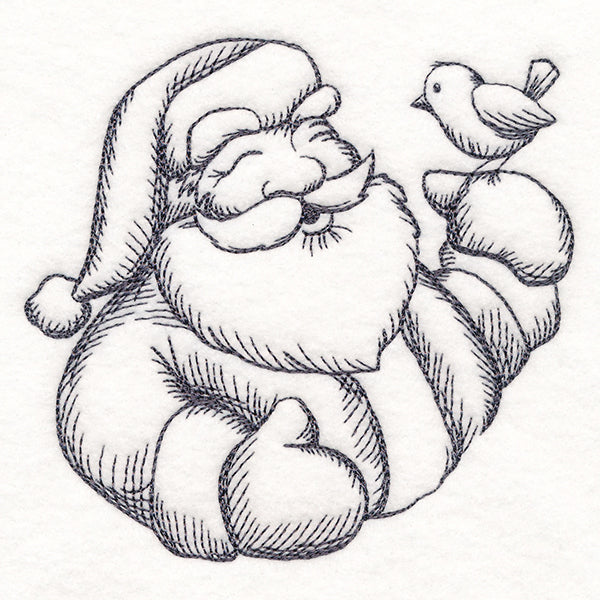 Jolly Santa Etching
