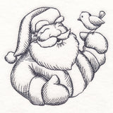 Jolly Santa Etching
