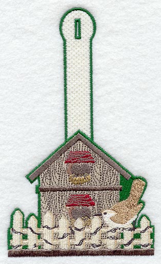 Birdhouse Towel Topper