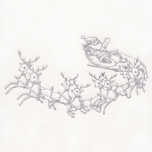 Jolly Sleigh Ride Etching