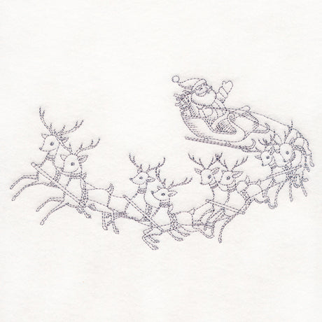 Jolly Sleigh Ride Etching