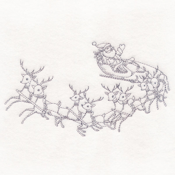 Jolly Sleigh Ride Etching