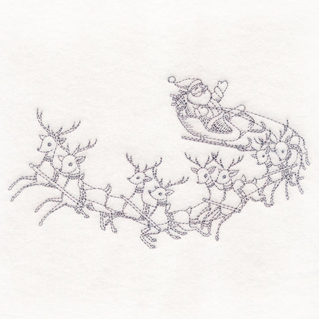 Jolly Sleigh Ride Etching