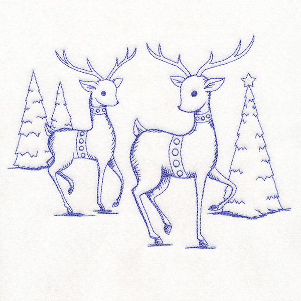 Jolly Reindeer Etching