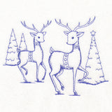 Jolly Reindeer Etching