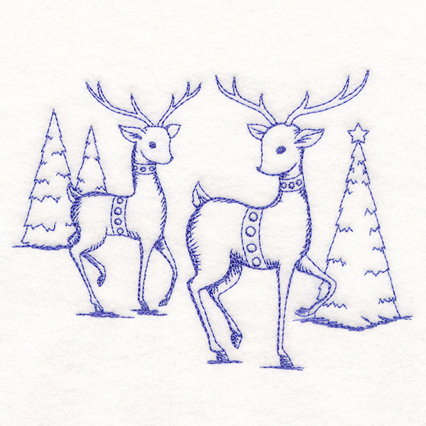 Jolly Reindeer Etching