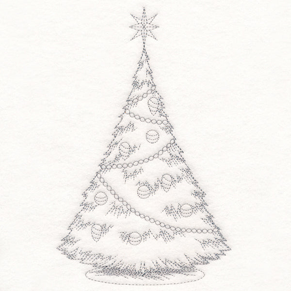 Jolly Christmas Tree Etching