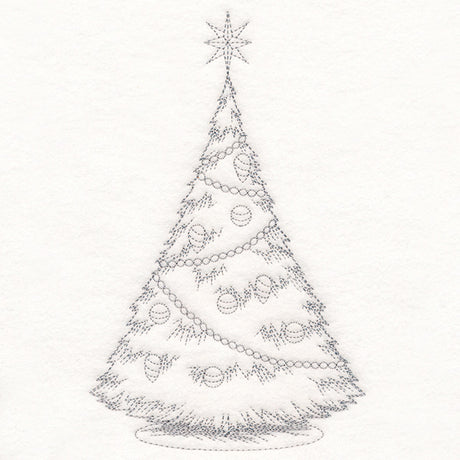 Jolly Christmas Tree Etching