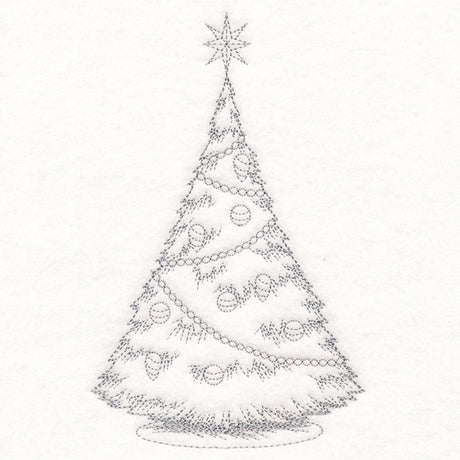Jolly Christmas Tree Etching