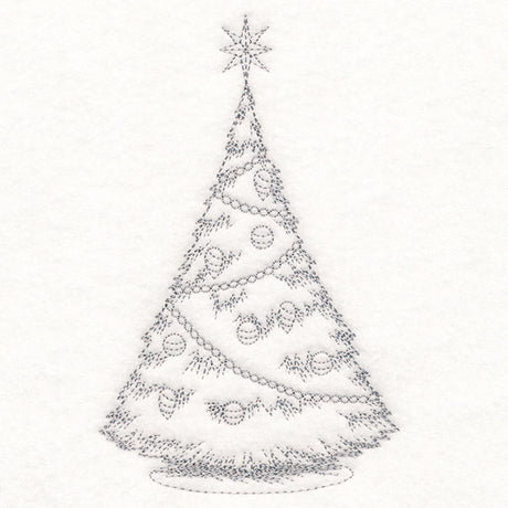 Jolly Christmas Tree Etching