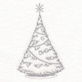Jolly Christmas Tree Etching