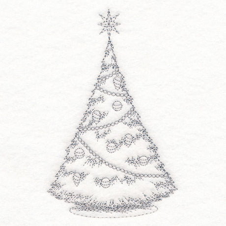Jolly Christmas Tree Etching
