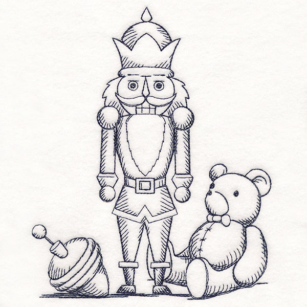 Jolly Nutcracker Etching