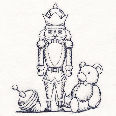 Jolly Nutcracker Etching