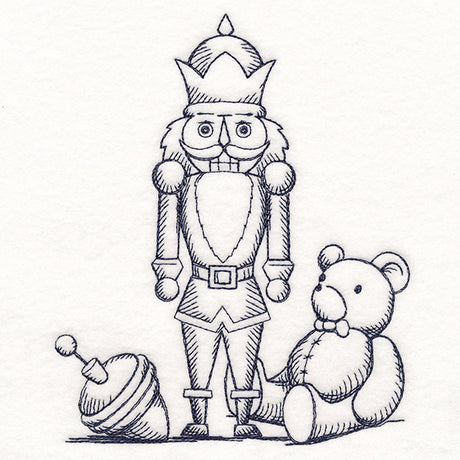 Jolly Nutcracker Etching