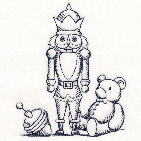 Jolly Nutcracker Etching