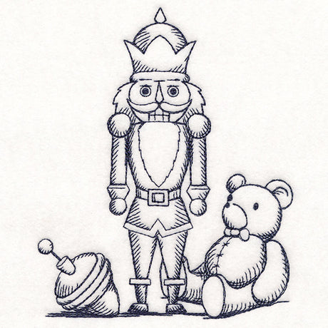 Jolly Nutcracker Etching