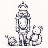 Jolly Nutcracker Etching