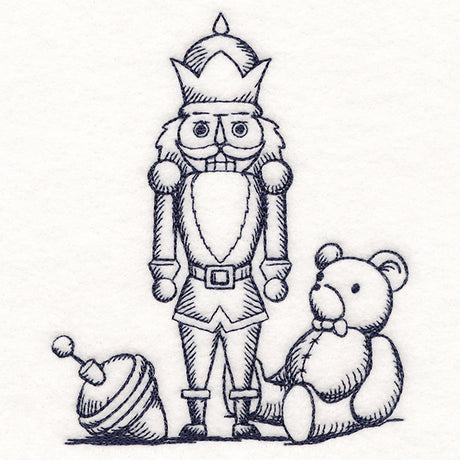 Jolly Nutcracker Etching