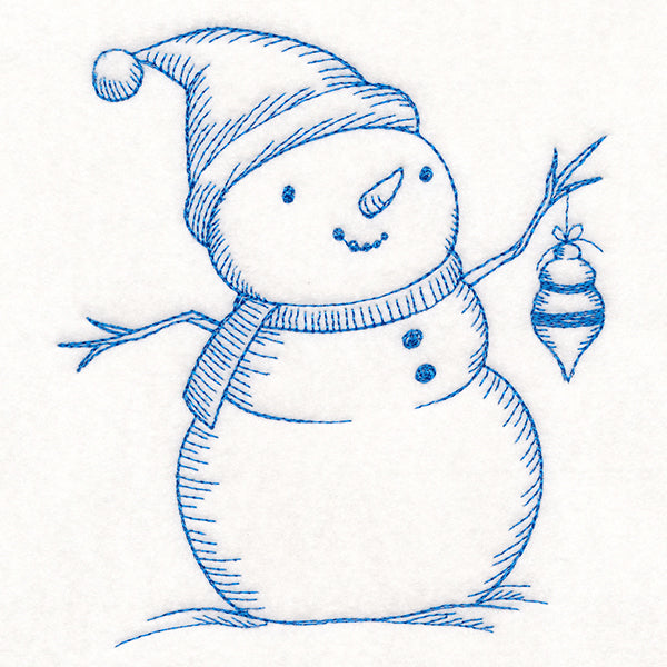 Jolly Snowman Etching