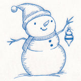 Jolly Snowman Etching
