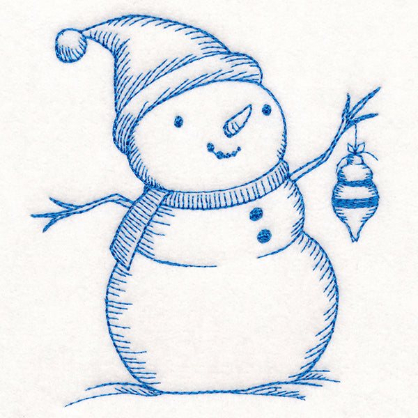 Jolly Snowman Etching