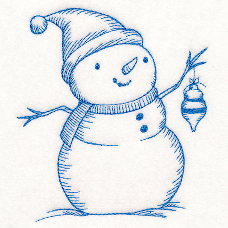 Jolly Snowman Etching