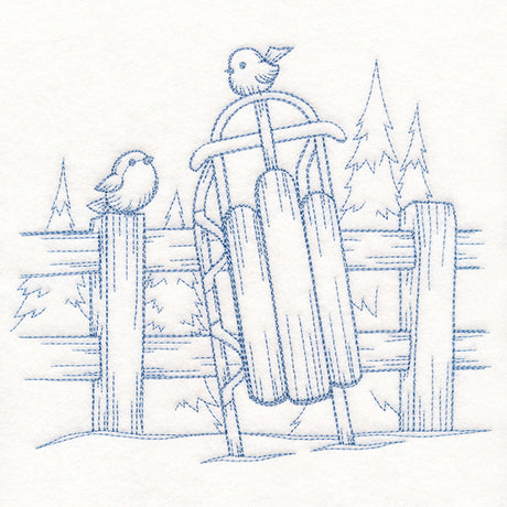 Wintertide Sled Etching