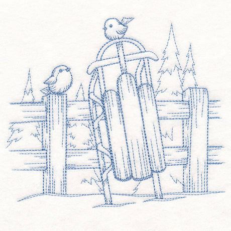 Wintertide Sled Etching