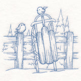 Wintertide Sled Etching