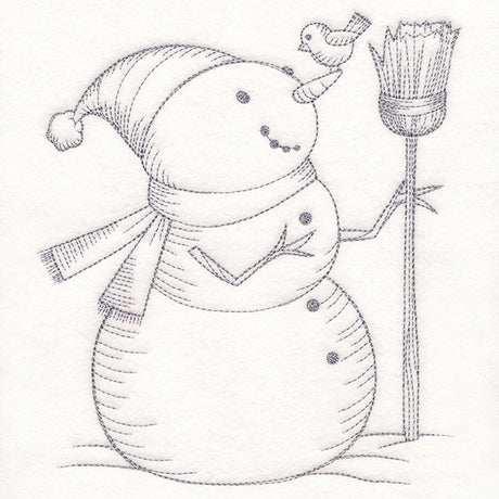 Wintertide Snowy Friends Etching