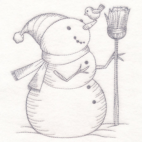 Wintertide Snowy Friends Etching