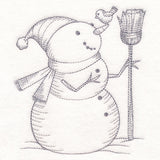 Wintertide Snowy Friends Etching