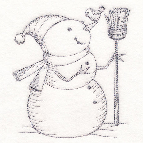 Wintertide Snowy Friends Etching