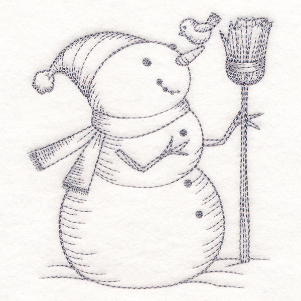 Wintertide Snowy Friends Etching