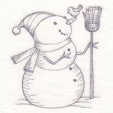 Wintertide Snowy Friends Etching