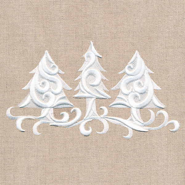 Merry Christmas Trees Border (Puff Foam)