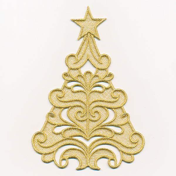 Holiday Tree Gift Topper (Lace)