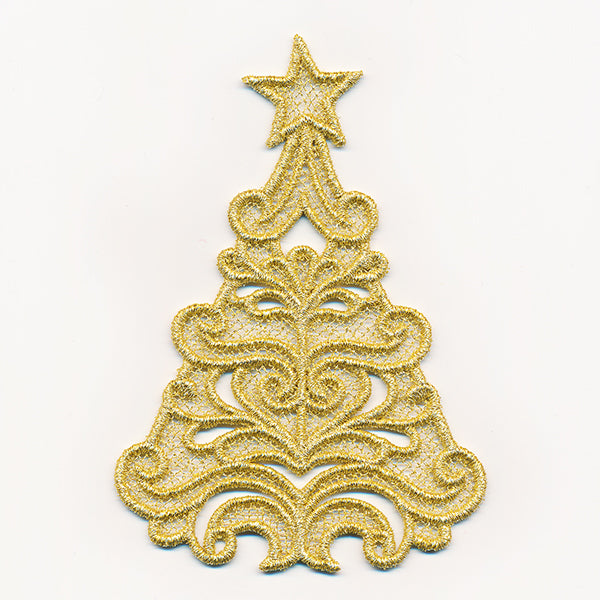 Holiday Tree Gift Topper (Lace)