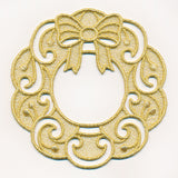 Holiday Wreath Gift Topper (Lace)