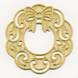 Holiday Wreath Gift Topper (Lace)