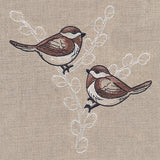 Cheery Chickadees on Branches