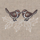 Cheery Chickadees on Boughs