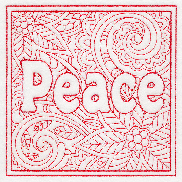 Christmas Spirit Quilting - Peace (Double Run)