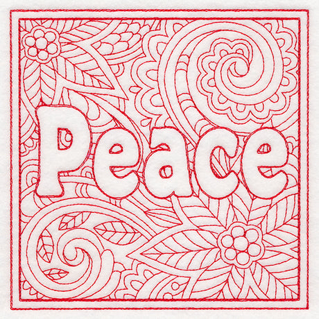 Christmas Spirit Quilting - Peace (Double Run)