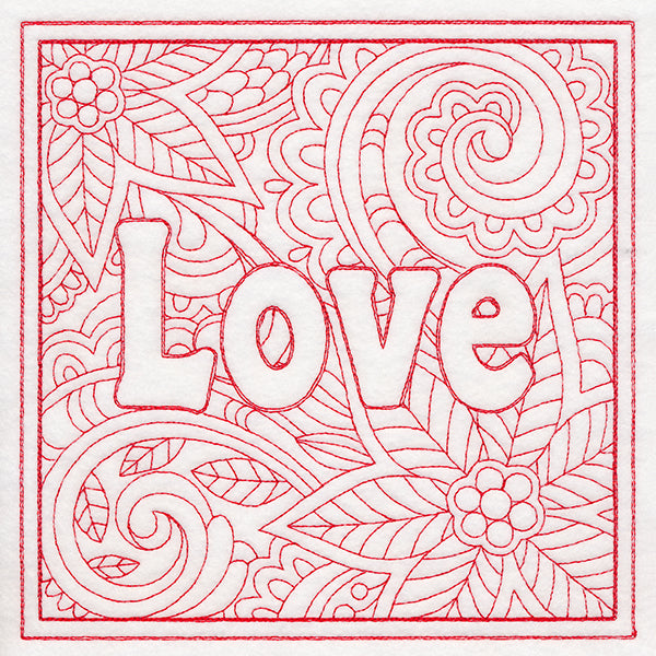 Christmas Spirit Quilting - Love (Double Run)