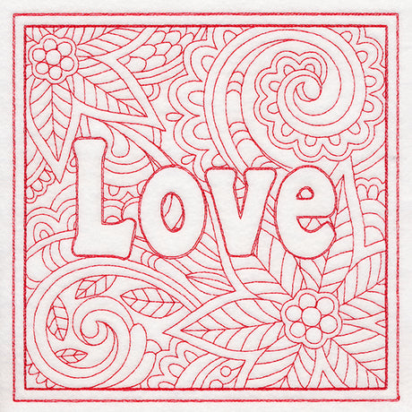 Christmas Spirit Quilting - Love (Double Run)