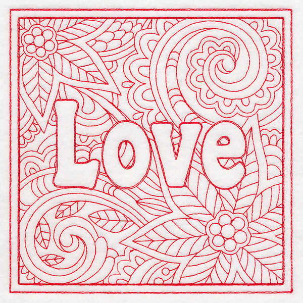 Christmas Spirit Quilting - Love (Double Run)