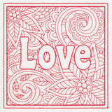 Christmas Spirit Quilting - Love (Double Run)